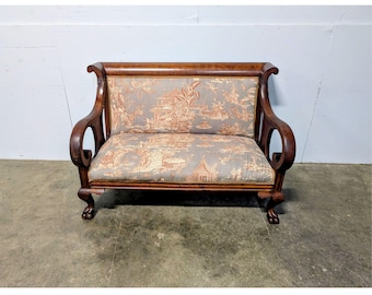 1850,S MAHOGANY EMPIRE SETTEE # 200778 Shipping is not a 1.00 Shipping is not free please contact us before purchase Thanks