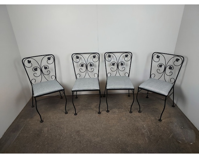 Set Of Four 1940's Metal Chairs # 190006 Shipping is not free please conatct us before purchase Thanks