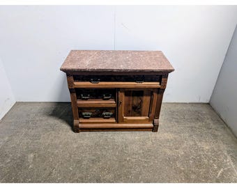 1860, Oak Marble Top Washstand # 198464 Shipping is not a 1.00 Shipping is not free please contact us before purchase Thanks