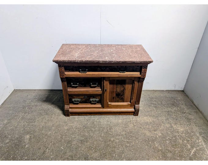 1860, Oak Marble Top Washstand # 198464 Shipping is not a 1.00 Shipping is not free please contact us before purchase Thanks