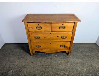 Simple 1900,s Four Drawer Pine Chest Of Drawers # 196471 Shipping is not a 1.00 Shipping is not free please contact us before purchase