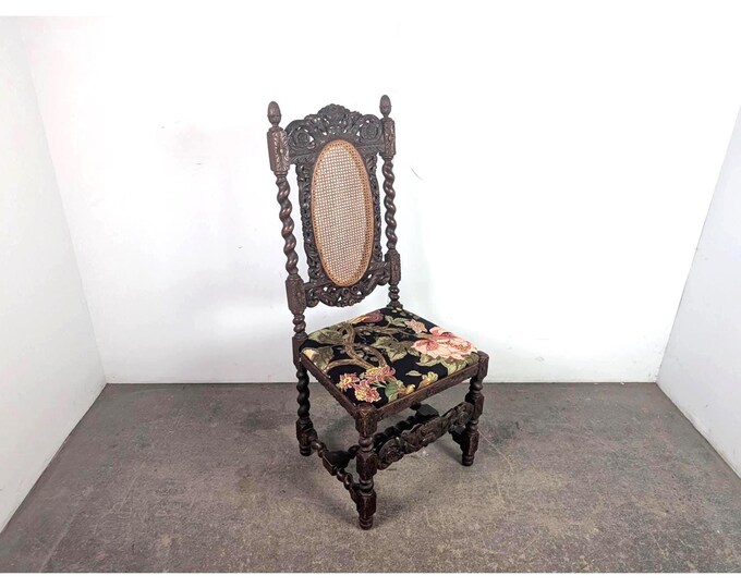 Mid 1800's Caned Side Chair # 196246 Shipping is not a 1.00 Shipping is not free please contact us before purchase Thanks