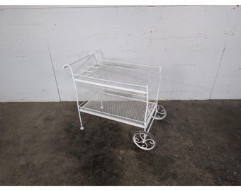 1940,s Iron And Mesh Two Tier Serving Cart # 197378 Shipping is not a 1.00 Shipping is not free please contact us before purchase Thanks