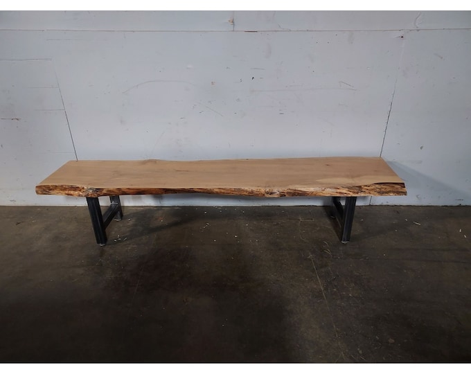 Live Edge Coffee Table On A Steel Base # 194028 Shipping is not a 1.00 Shipping is not free please contact us before purchase Thanks