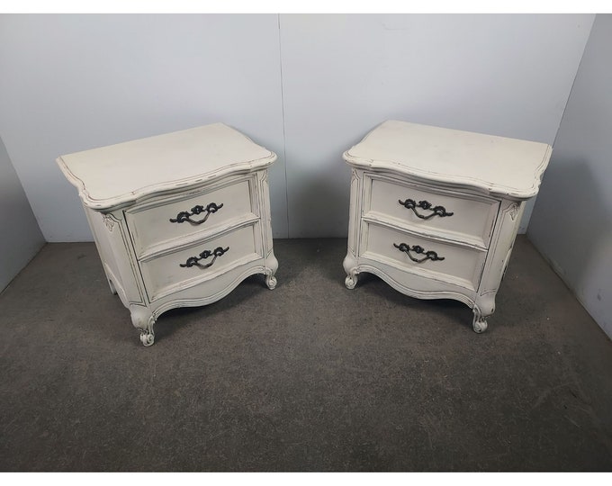 Pair Of Vintage French Style Night Stands # 194344 Shipping is not free please conatct us before purchase Thanks