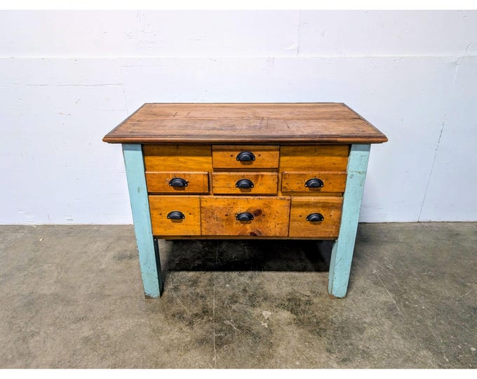 1920,s Seven Drawer Work Table # 201121 Shipping is not a 1.00 Shipping is not free please contact us before purchase Thanks
