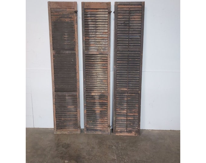 Set Of Three Mid 1800's Shutters # 187753 Shipping is not free please conatct us before purchase Thanks