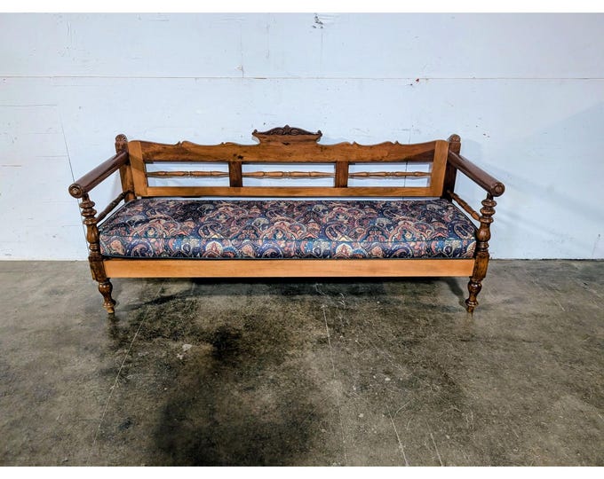 UNUSUAL MID 1800,S SETTEE # 198002 Shipping is not a 1.00 Shipping is not free please contact us before purchase Thanks