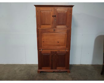 Simple Pine Cabinet With Drop Front Desk # 190600 Shipping is not free please conatct us before purchase Thanks