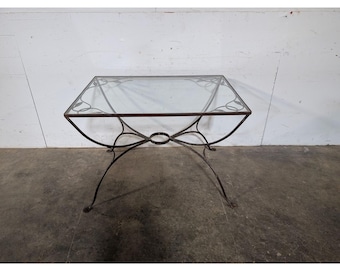 1930,s Iron And Glass Table # 197426 Shipping is not a 1.00 Shipping is not free please contact us before purchase Thanks