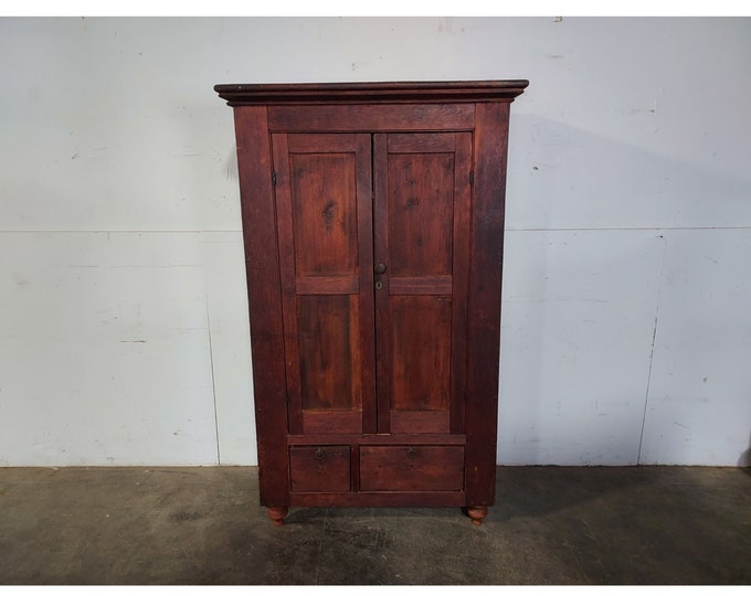 Interesting  1880,s Two Door Cupboard # 192736 Shipping is not free please conatct us before purchase Thanks