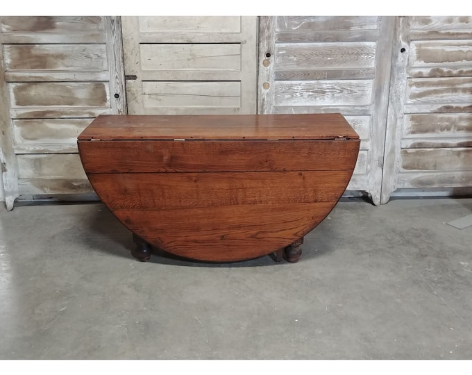 1860'S English Oak Drop Leaf Table # 185695 Shipping is not a 1.00 Shipping is not free please contact us before purchase Thanks