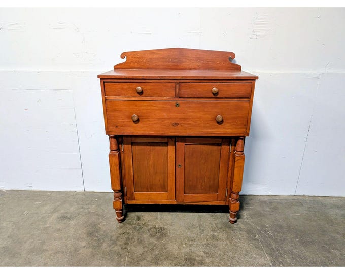 1840,s Cherry Cabinet With Three Drawers # 200444 Shipping is not a 1.00 Shipping is not free please contact us before purchase Thanks