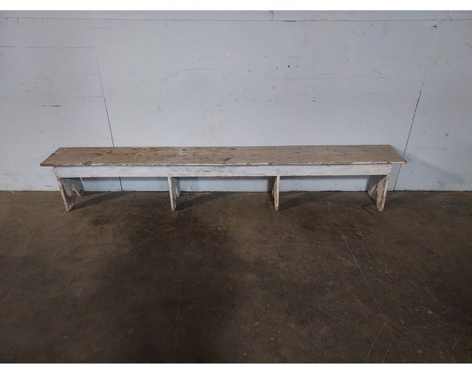 Primitive 1900,s Four Legged Bench # 194176  Shipping is not free please conatct us before purchase Thanks
