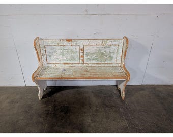 1900,s High Back Bench # 196723 Shipping is not a 1.00 Shipping is not free please contact us before purchase Thanks
