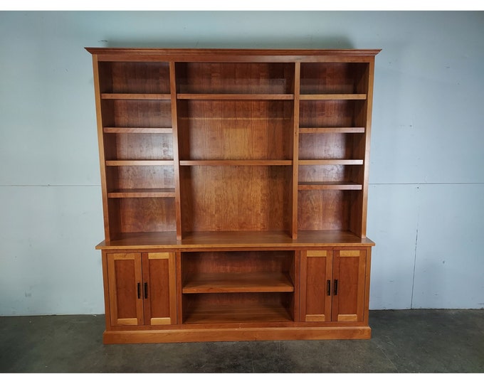 Custom Made Two Piece Bookcase # 191023 Shipping is not free please conatct us before purchase Thanks