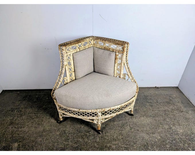Rare 1840,s Wicker Corner Chair # 197647 Shipping is not a 1.00 Shipping is not free please contact us before purchase Thanks