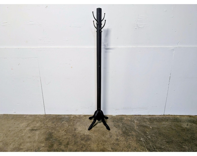 1920,s Black Painted Coat Rack # 200202 Shipping is not a 1.00 Shipping is not free please contact us before purchase Thanks