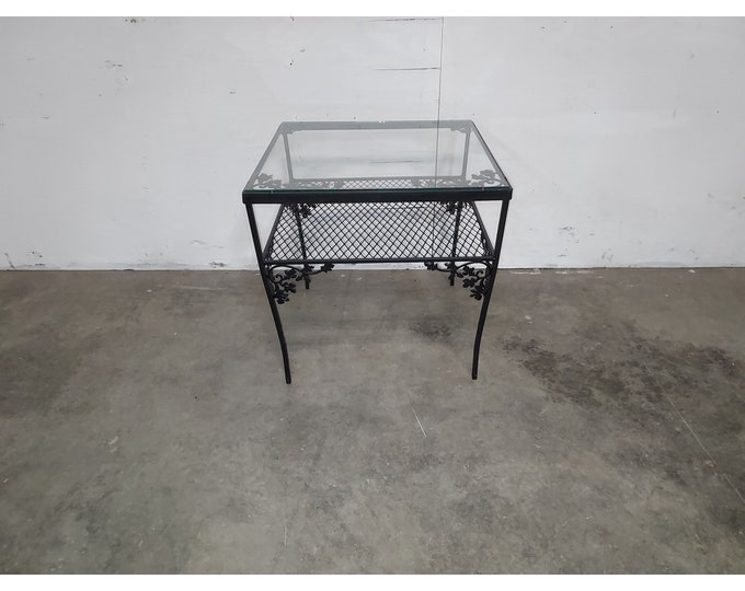 1940,S Iron And Glass Table # 186191