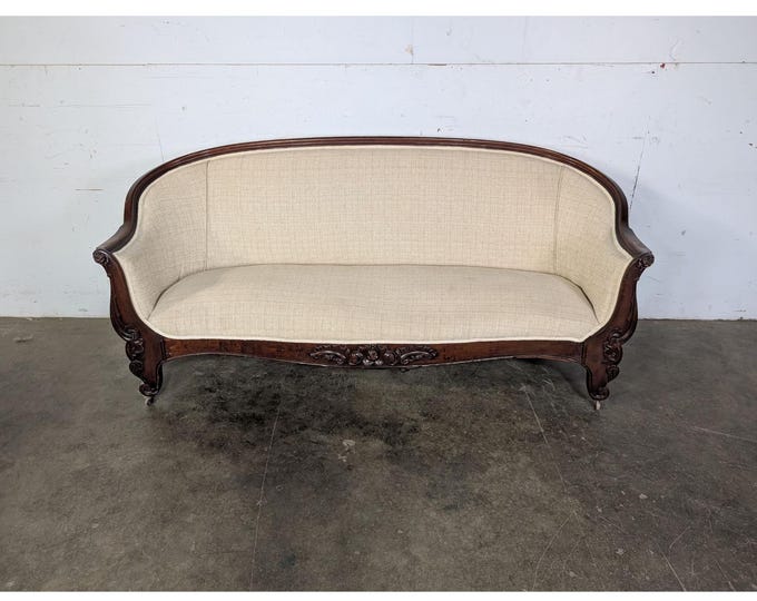 Elegant 1860,s Mahogany Framed Settee # 197599 Shipping is not a 1.00 Shipping is not free please contact us before purchase Thanks