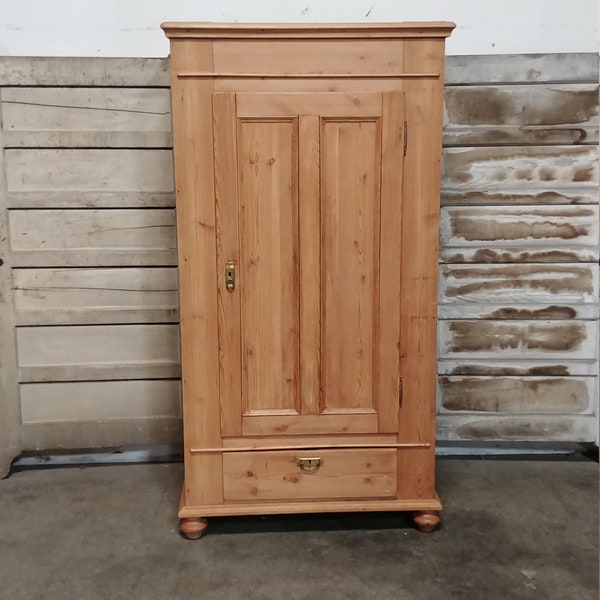 1880,S Pine Armoire Coat Closet # 185165