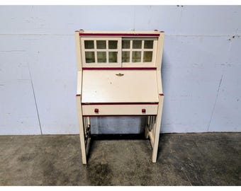 1920,s Mission Oak With Paint Finish Drop Front Desk # 198766 Shipping is not a 1.00 Shipping is not free please contact us before purchase