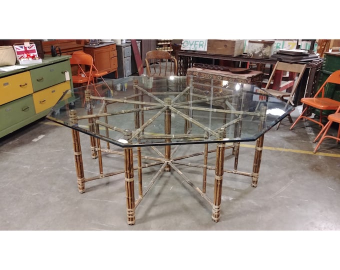 1920'S BAMBOO TABLE FANTASTIC # 185593 Shipping is not free please conatct us before purchase Thanks