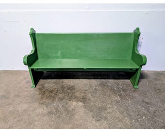 1890,S OAK PAINTED BENCH # 199675 Shipping is not a 1.00 Shipping is not free please contact us before purchase Thanks