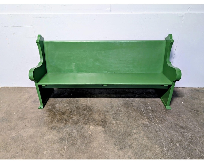 1890,S OAK PAINTED BENCH # 199675 Shipping is not a 1.00 Shipping is not free please contact us before purchase Thanks