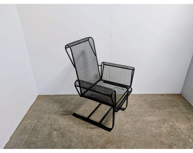 1940,s Metal And Mesh Arm Chair # 201011 Shipping is not a 1.00 Shipping is not free please contact us before purchase Thanks