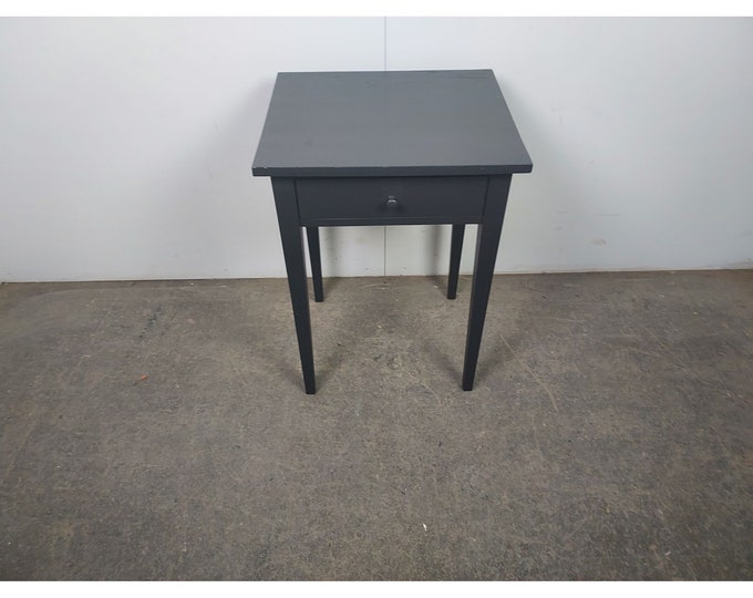 1940,s One Drawer Black Painted Table # 193842 Shipping is not free please conatct us before purchase Thanks