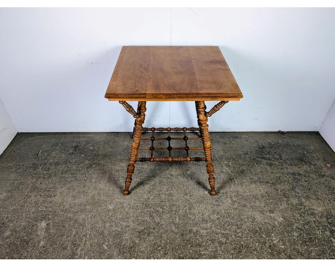 1920,s Oak Stick And Ball Parlor Table # 197852 Shipping is not a 1.00 Shipping is not free please contact us before purchase Thanks