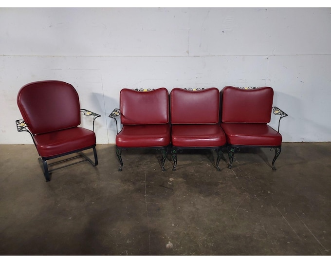 1940,s Iron Patio Set Settee # 195275 Shipping is not a 1.00 Shipping is not free please contact us before purchase Thanks