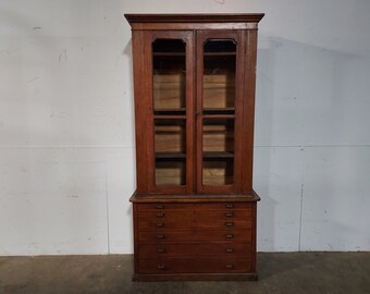 1860,s Cabinet With Upper Glass # 194044 Shipping is not a 1.00 Shipping is not free please contact us before purchase Thanks
