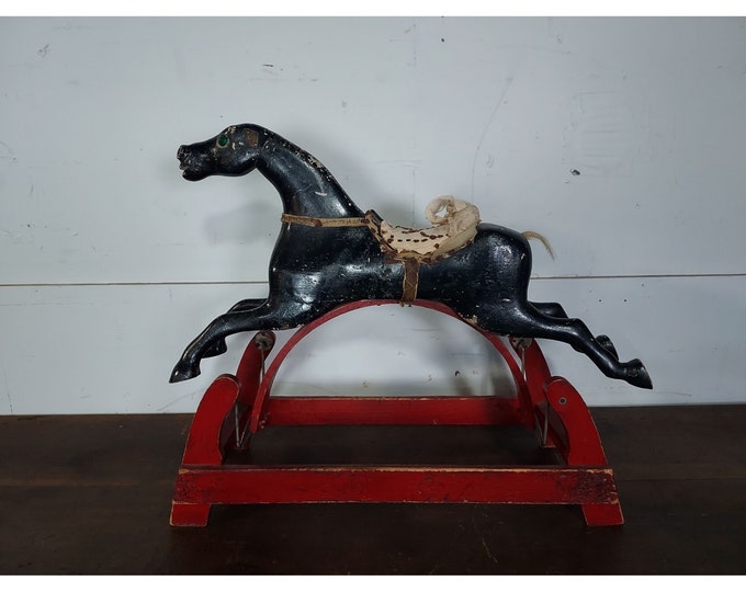 Many Years Of Fun Had With This One Great Old Rocking Horse # 193191 Shipping is not free please conatct us before purchase Thanks