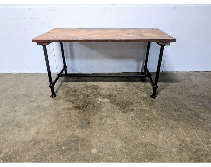 Vintage Pipping Leg Table # 200869 Shipping is not a 1.00 Shipping is not free please contact us before purchase Thanks