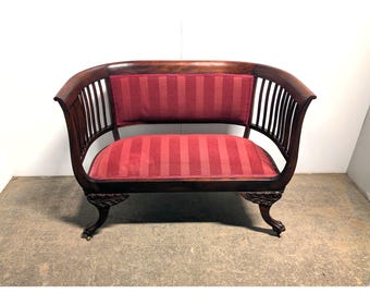 1860,S MAHOGANY SETTEE # 199955 Shipping is not a 1.00 Shipping is not free please contact us before purchase Thanks