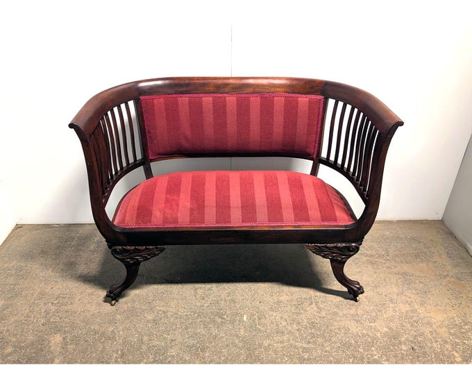 1860,S MAHOGANY SETTEE # 199955 Shipping is not a 1.00 Shipping is not free please contact us before purchase Thanks