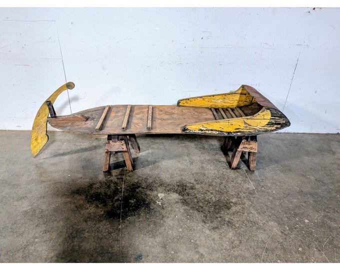 Amazing Mid 1800,s Sled Coffee Table # 197915 Shipping is not a 1.00 Shipping is not free please contact us before purchase Thanks