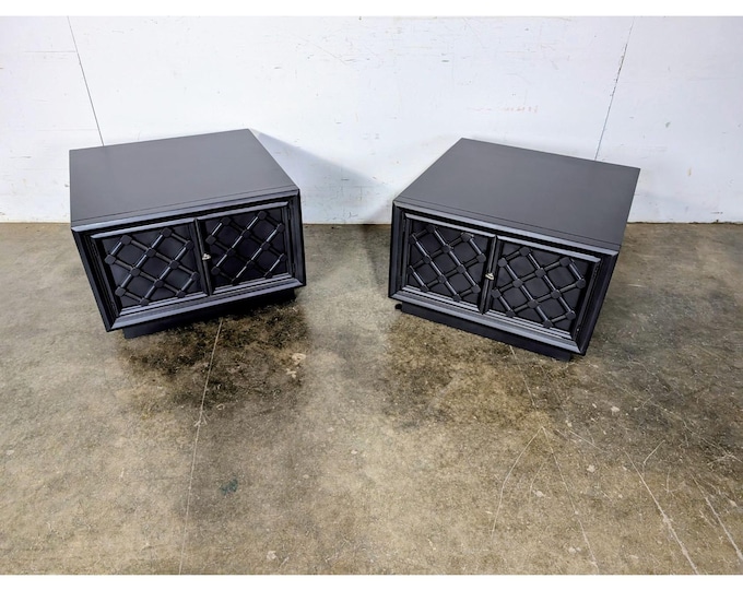 Pair Of Unique Vintage Night Stands # 186818 Shipping is not a 1.00 Shipping is not free please contact us before purchase Thanks