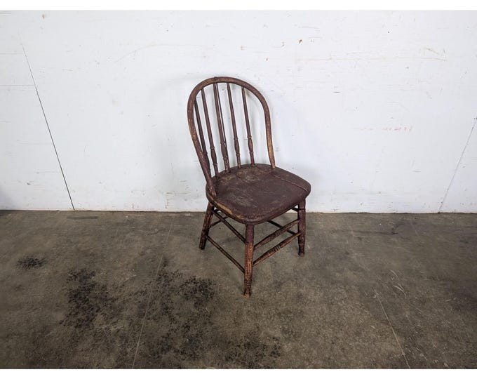 Mid 1800s Hoop Back Windsor Chair # 197475 Shipping is not a 1.00 Shipping is not free please contact us before purchase Thanks