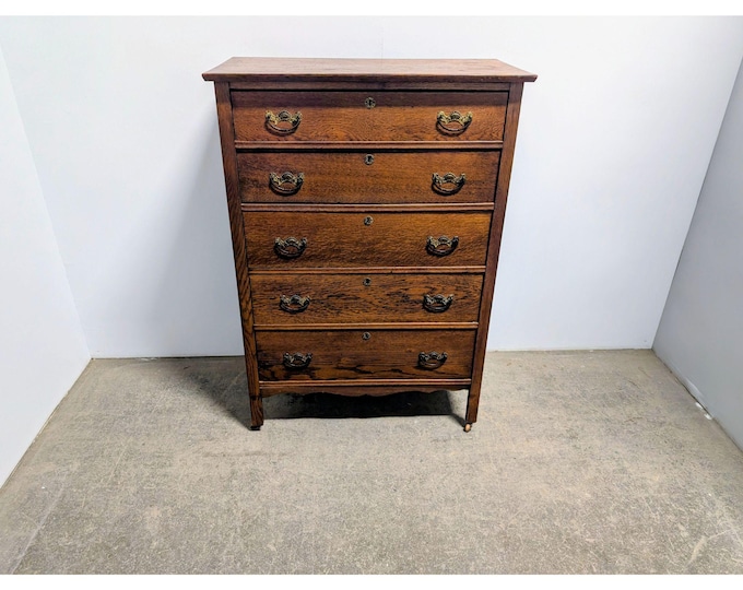 1920,s Five Drawer Oak Chest Of Drawers # 199552 Shipping is not a 1.00 Shipping is not free please contact us before purchase Thanks