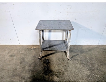 1900,s Industrial Steel Two Teir Work Table # 197994 Shipping is not a 1.00 Shipping is not free please contact us before purchase Thanks