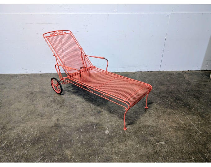 1940,s Iron And Mesh Chaise # 201207 Shipping is not a 1.00 Shipping is not free please contact us before purchase Thanks