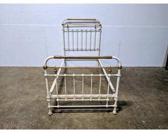 Simple Mid 1800,s Iron Bed # 200089 Shipping is not a 1.00 Shipping is not free please contact us before purchase Thanks