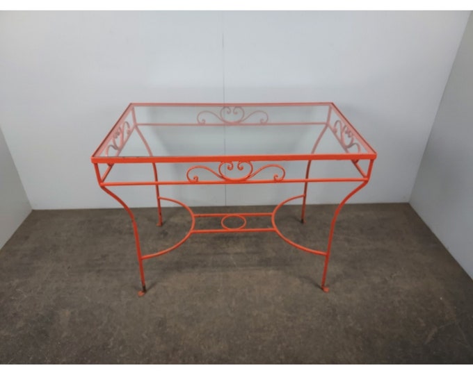 1940,s Iron And Glass Table # 189751 Shipping is not free please conatct us before purchase Thanks