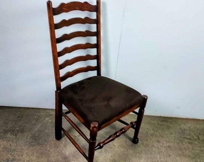 Vintage Ladder Back Side Chair # 194971 Shipping is not a 1.00 Shipping is not free please contact us before purchase Thanks