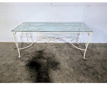 1940,s Iron And Glass Table # 197594 Shipping is not a 1.00 Shipping is not free please contact us before purchase Thanks