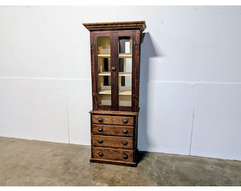 1890,s Two Piece Oak Cabinet # 200206 Shipping is not a 1.00 Shipping is not free please contact us before purchase Thanks