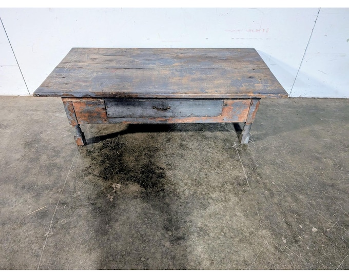 Early 1800,s One Drawer Primitive Table # 197747 Shipping is not a 1.00 Shipping is not free please contact us before purchase Thanks